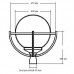 Светильник парковый Стрит 52/1 (шар d 400 мм)