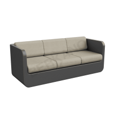 Диван Grace с подушками Coal Black / Bone Brown Диван Grace с подушками Coal Black / Bone Brown