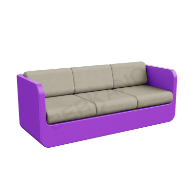 Диван Grace с подушками Deep Violet / Bone Brown