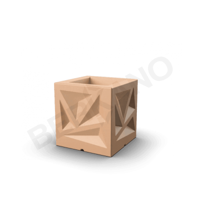 Кашпо Icelandic Cube DB Terracotta
