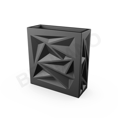 Кашпо Icelandic Square DB Coal Black