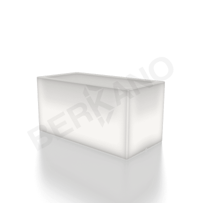 Кашпо Cubric 80*40 DB Snow White Light
