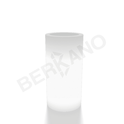 Кашпо Cilindro 80 DB Snow White Light