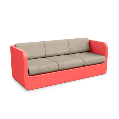 Диван Grace с подушками Chili Red / Bone Brown