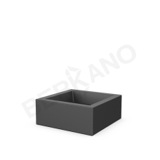 Кашпо Quarter 20 DB Coal Black