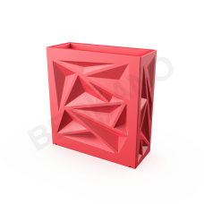 Кашпо Icelandic Square DB Chili Red Кашпо Icelandic Square DB Chili Red