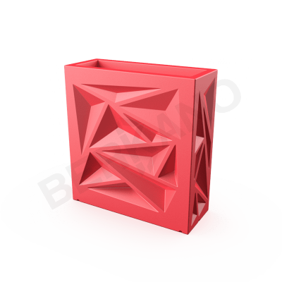 Кашпо Icelandic Square DB Chili Red