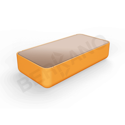 Стол Grace средний со стеклом Orange