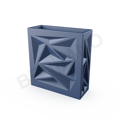 Кашпо Icelandic Square DB Wave Blue