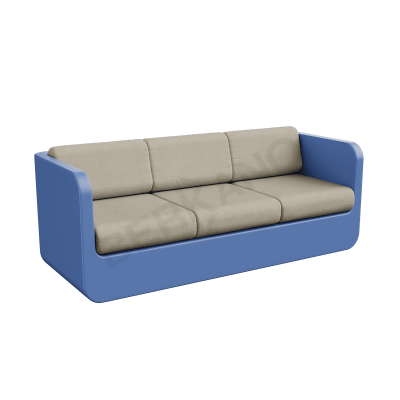 Диван Grace с подушками Wave Blue / Bone Brown