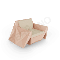 Кресло Quaro с подушками Terracotta / Bone Brown