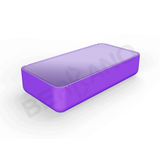 Стол Grace средний со стеклом Deep Violet