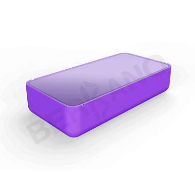 Стол Grace средний со стеклом Deep Violet