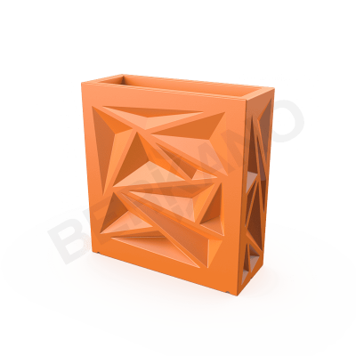 Кашпо Icelandic Square DB Orange