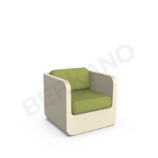 Кресло Grace с подушками Bone Brown / Green Кресло Grace с подушками Bone Brown / Green