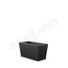 Кашпо Trapezio 42H DB Coal Black