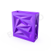 Кашпо Icelandic Square DB Deep Violet Кашпо Icelandic Square DB Deep Violet