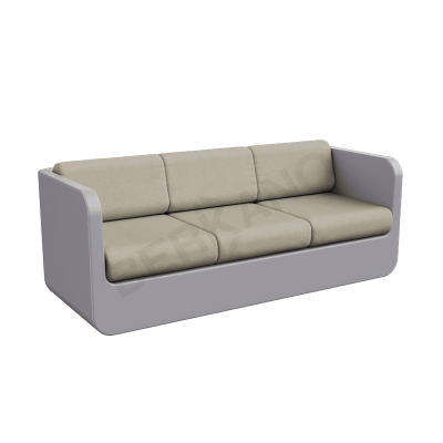 Диван Grace с подушками Graphite / Bone Brown