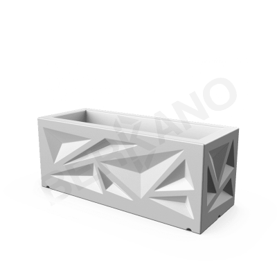 Кашпо Icelandic Horizontal DB Snow White