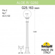 Садовый светильник-столбик FUMAGALLI ALOE`.R/G250 G25.163.000.VZF1R