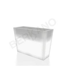 Кашпо Trapezio 70H DB Snow White Light