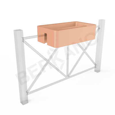 Кашпо Vittorio Fence 28 DB Terracotta