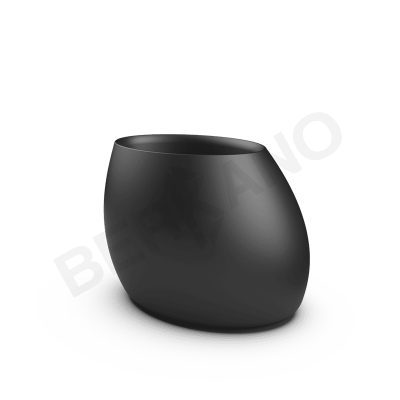 Кашпо Bend 80 Coal Black