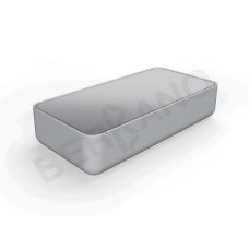 Стол Grace средний со стеклом Concrete Gray