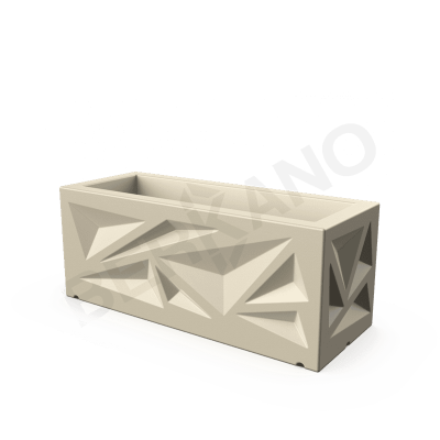 Кашпо Icelandic Horizontal DB Bone Brown