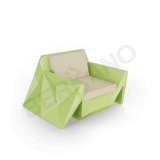 Кресло Quaro с подушками Spring Green / Bone Brown Кресло Quaro с подушками Spring Green / Bone Brown