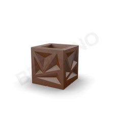 Кашпо Icelandic Cube DB Brown