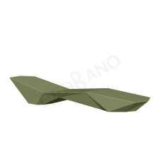Шезлонг Quaro без подушек Olive green Шезлонг Quaro без подушек Olive green