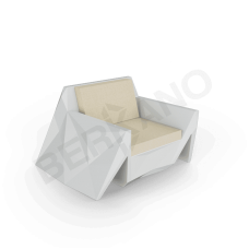 Кресло Quaro с подушками Snow White / Bone Brown Кресло Quaro с подушками Snow White / Bone Brown