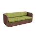Диван Grace с подушками Brown / Green Диван Grace с подушками Brown / Green