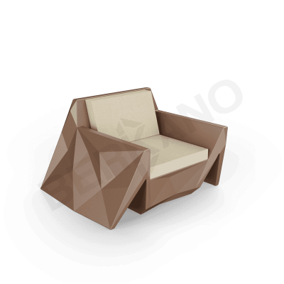 Кресло Quaro с подушками Brown / Bone Brown