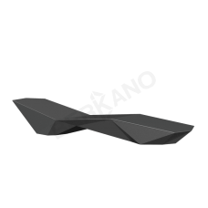 Шезлонг Quaro без подушек Coal Black Шезлонг Quaro без подушек Coal Black