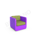 Кресло Grace с подушками Deep Violet / Green