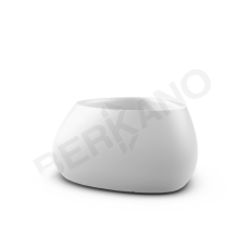 Кашпо Bend 60 DB Snow White