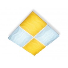 Потолочный светодиодный светильник с пультом FP2381 WH 128W D500*500