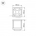 Уличный настенный светильник LGD-Wall-Cub-4B-12W Warm White (IP54 Металл) 021812