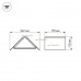 Уличный настенный светильник LGD-Wall-Delta-1R-12W Warm White (IP54 Металл) 024389
