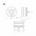 Встраиваемый светильник уличный ART-GROUND-COLOR-TURN-R115-9W RGB (SL, 25 deg, 24V) (IP67 Металл) 024961
