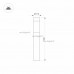 Наземный светильник LGD-STEM-BOLL-H500-10W Warm3000 (GR, 185 deg, 230V) (IP65 Металл) 029966