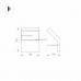 Архитектурная подсветка LGD-ECRAN-WALL-9W Warm3000 (GR, 108 deg, 230V) (IP65 Металл) 029989