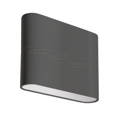 Светильник SP-WALL-FLAT-S110x90-2x3W Day4000 (GR, 120 deg, 230V) (IP54 Металл) 032411