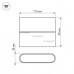 Светильник SP-WALL-FLAT-S110x90-2x3W Day4000 (GR, 120 deg, 230V) (IP54 Металл) 032411