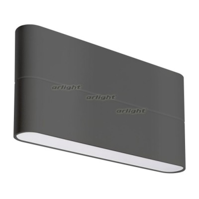 Светильник SP-WALL-FLAT-S170x90-2x6W Warm3000 (GR, 120 deg, 230V) (IP54 Металл) 032412