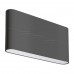 Светильник SP-WALL-FLAT-S170x90-2x6W Warm3000 (GR, 120 deg, 230V) (IP54 Металл) 032412