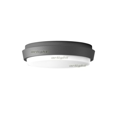 Светильник LGD-GIRO-R175-10W Day4000 (GR, 110 deg, 230V) (IP54 Металл) 032421