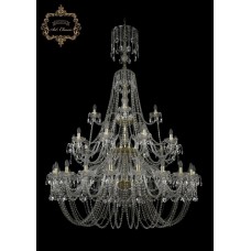 Хрустальная подвесная люстра 11.11.20+10+5.530.3d.XL-198.Gd.Sp